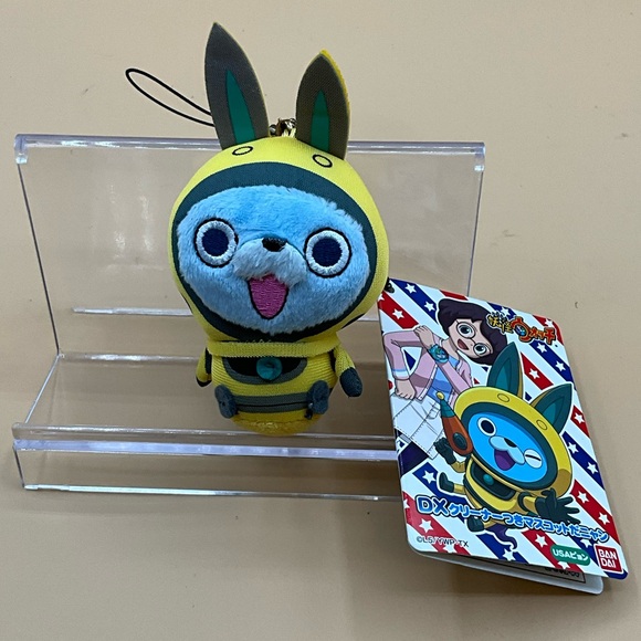 A Very Rare Cute NWT Yo-kai Watch USA Pyun Mascot Plush Toy 3in. Cellphone Charm - Picture 1 of 3